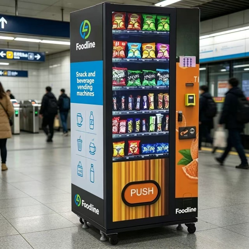 Food Snacks Vending Machine - Máquinas Expendedoras Personalizadas FL para Comida