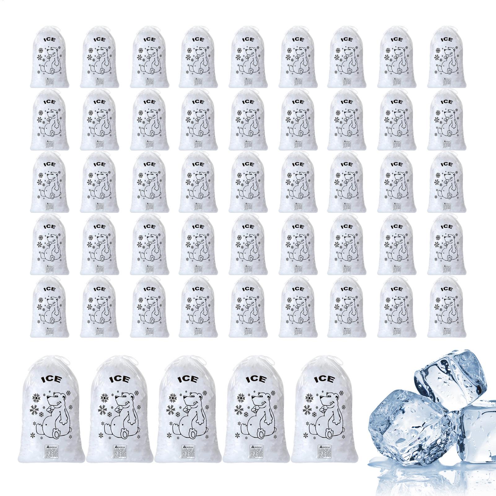 Food Snacks Delivery - Bolsas para Hielo, 50 Unidades, Resistentes,