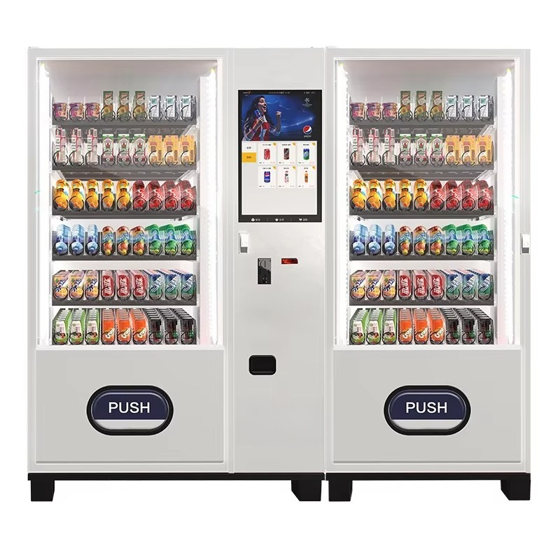 Food Snacks Vending Machine - Máquina Expendedora Automática de Bebidas Frías,