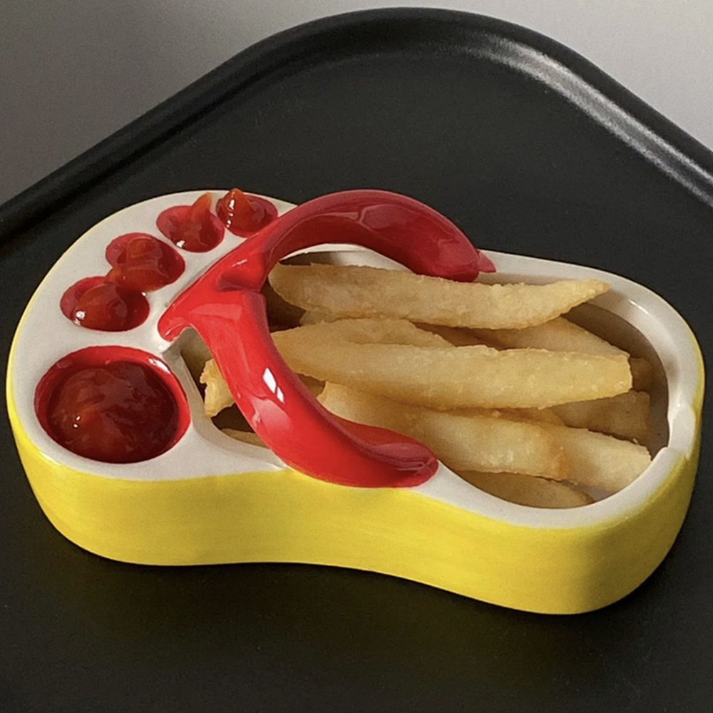 Novedad, plato para patatas fr - Food Snacks Restaurant reseña y precio