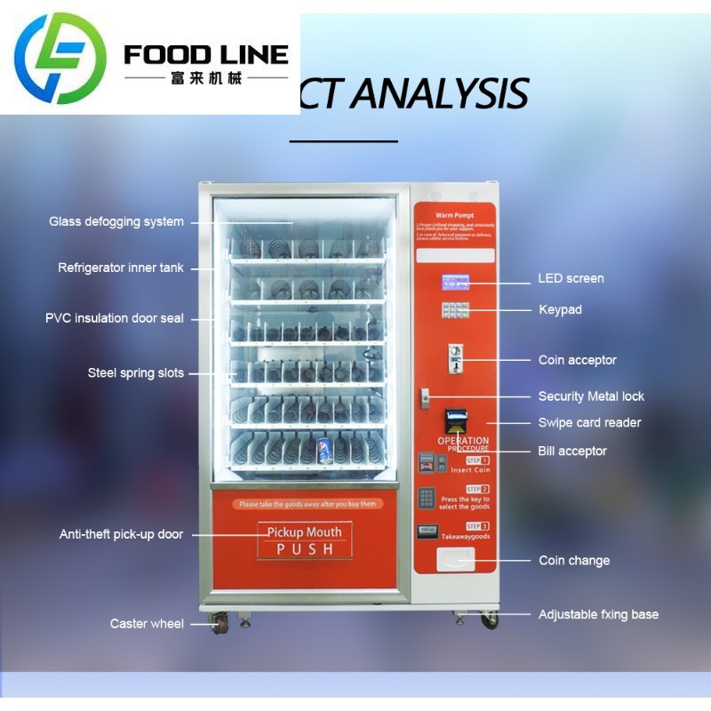 Máquina Expendedora Personaliz - Food Snacks Vending Machine reseña y precio