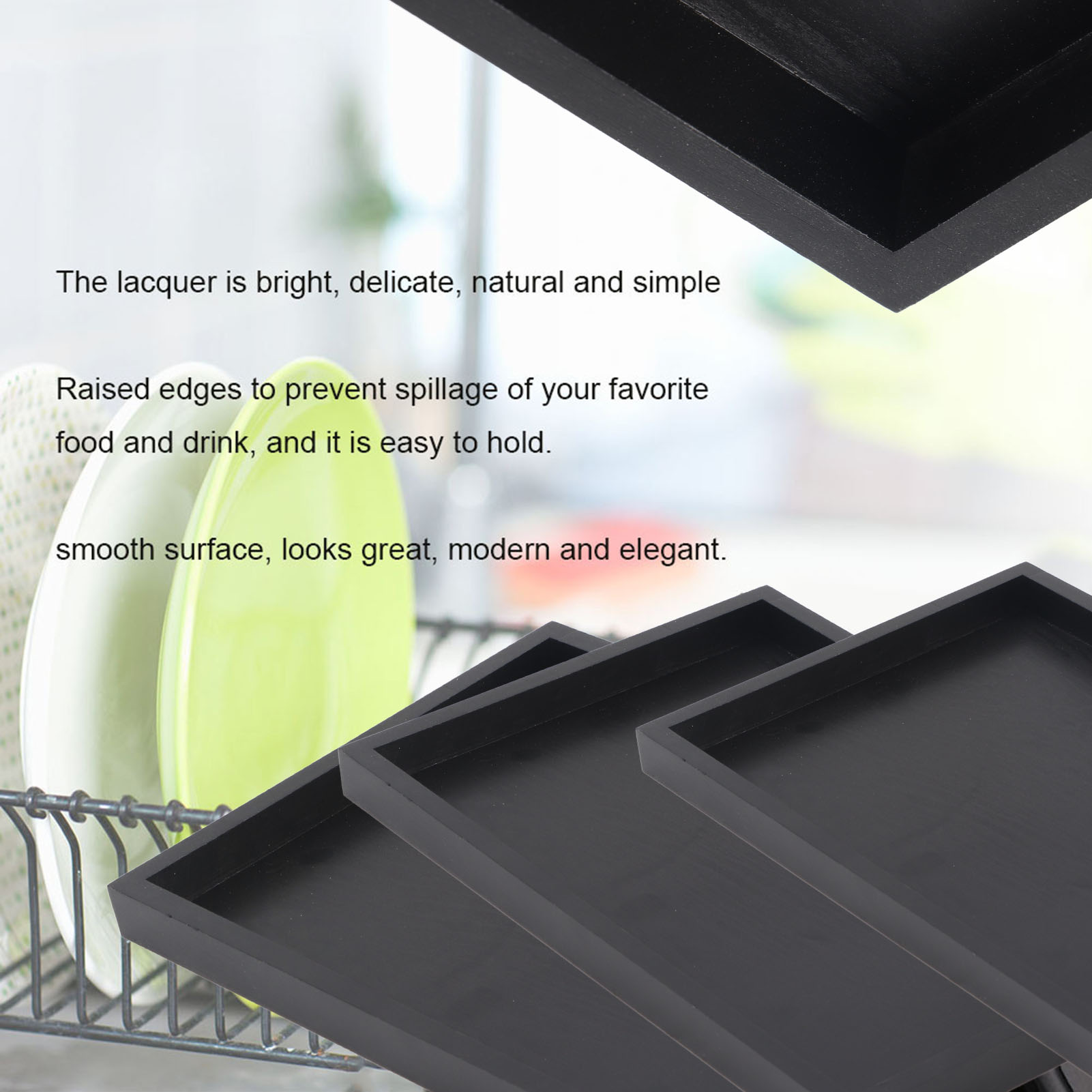 Bandeja de Madera Rectangular  - Food Snacks Restaurant reseña y precio