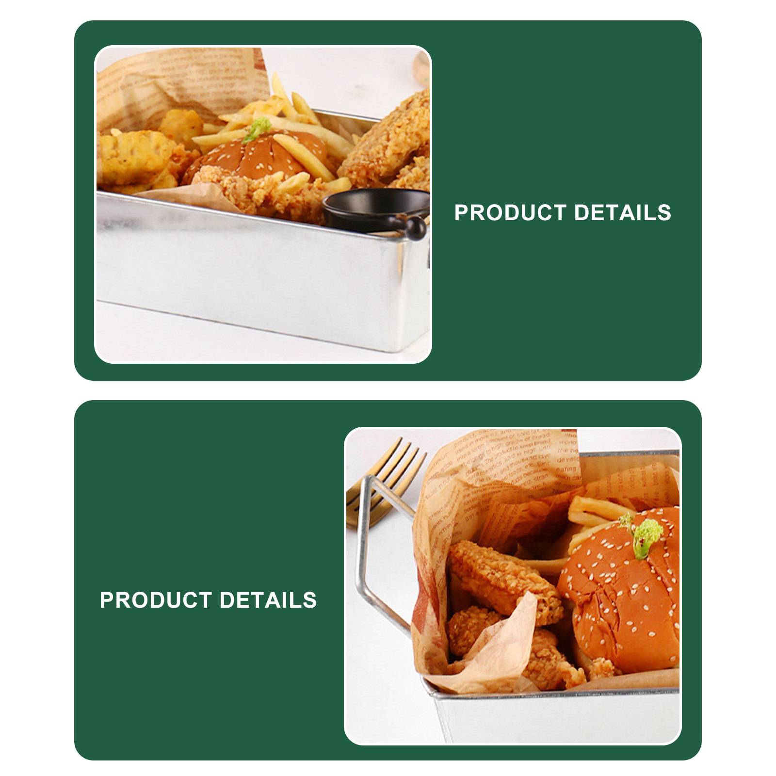Bandeja para Pollo Frito con A - Food Snacks High In Iron reseña y precio