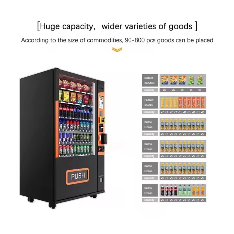 Máquina Expendedora Inteligent - Food Snacks Vending Machine reseña y precio