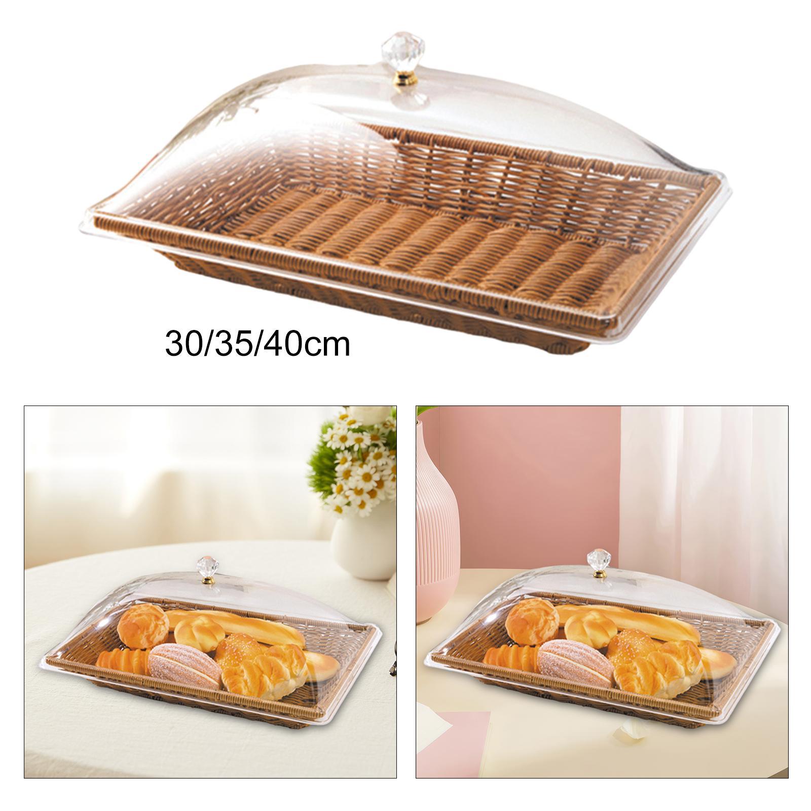 Cesta de Pan Tejida de Imitaci - Food Snacks For Picnic reseña y precio