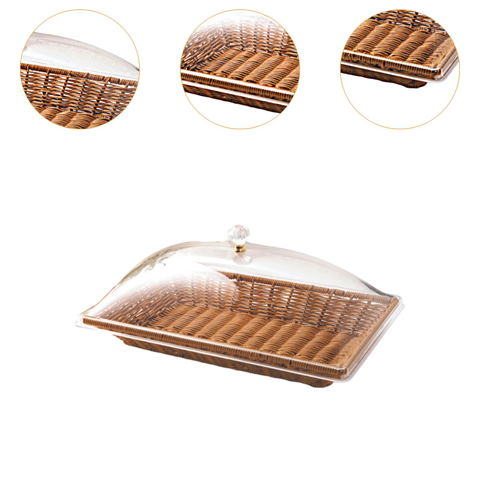 Cesta de Pan Tejida de Imitaci - Food Snacks For Picnic reseña y precio